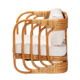 bali & pari Corsa Modern Bohemian Natural Rattan Arm Chair