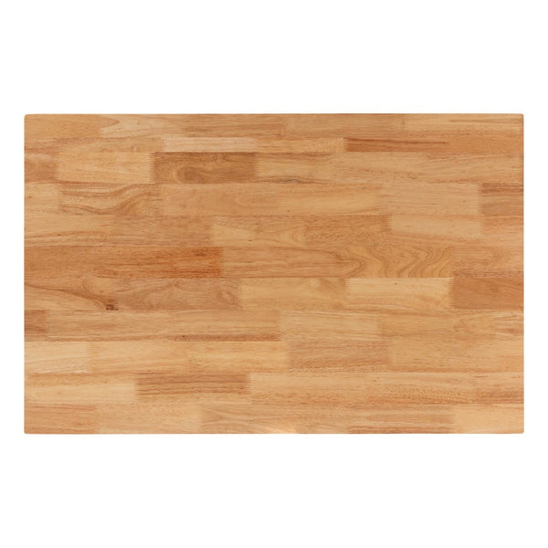 Baxton Studio Baxton Studio Raisa Modern Bohemian Natural Rattan Bench and Acacia Wood Dining Table Set 3-Piece Mona Kubu-Grey/Natural/Light Brown-3PC Dining Set