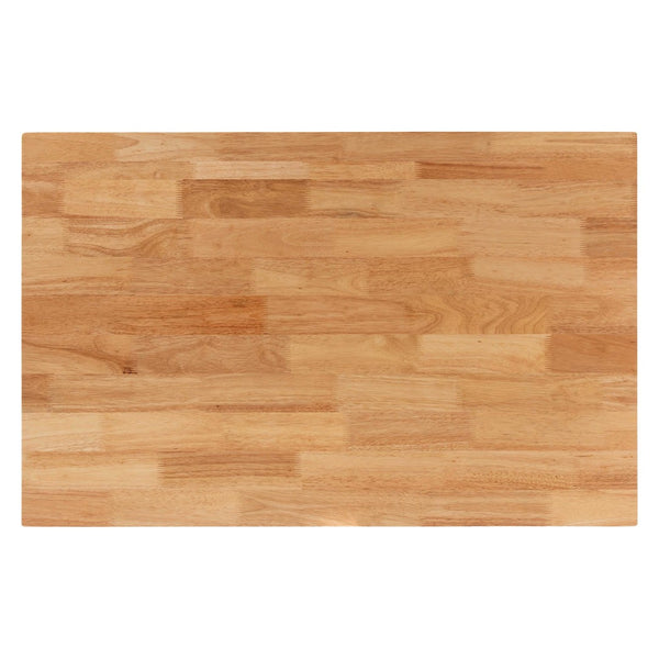 Baxton Studio Baxton Studio Raisa Modern Bohemian Natural Rattan Bench and Acacia Wood Dining Table Set 4-Piece Mona Kubu-Grey/Natural/Light Brown-4PC Dining Set