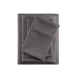 Beautyrest 600 Thread Count Casual Cooling Cotton Blend 4 PC Sheet Set BR20-1008 Charcoal