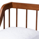 Baxton Studio Helio Mid-Century Modern Walnut Brown Finished Wood Twin Daybed