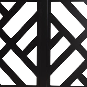 Baxton Studio Baxton Studio Aliya Modern Dark Brown Wood King Headboard with Adjustable Height & Geometric Design RH2003-Dark Brown-King-Headboard