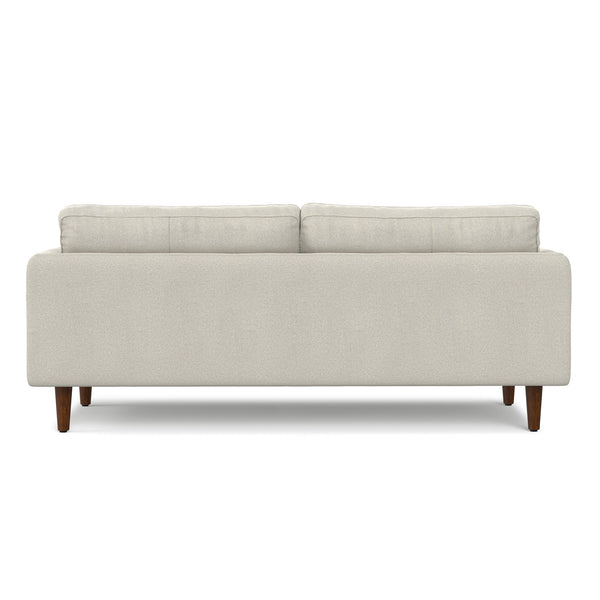 English Elm Livingston Cream White 76" Sofa — Eco-Friendly Woven-Blend, 7" Feather-Foam Cushions, 600 lb Capacity B136P364284
