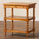 Baxton Studio Imogene Retro-Modern Walnut Brown Finished Wood End Table