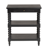 Baxton Studio Imogene Retro-Modern Black Wood End Table