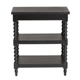 Baxton Studio Imogene Retro-Modern Black Wood End Table