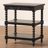 Baxton Studio Imogene Retro-Modern Black Wood End Table