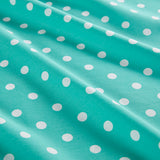 Mi Zone Polka Dot Casual Printed 100% Cotton Sheet Set MZ20-497 Seafoam