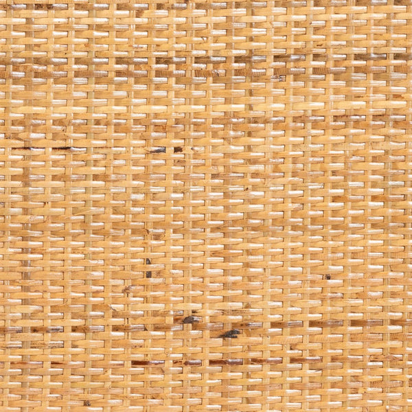 Baxton Studio bali Curacao Modern Bohemian Rattan Bookcase - Handcrafted 2-Drawer Storage with Open Shelves Curacao-Light Honey Rattan-Bookcase