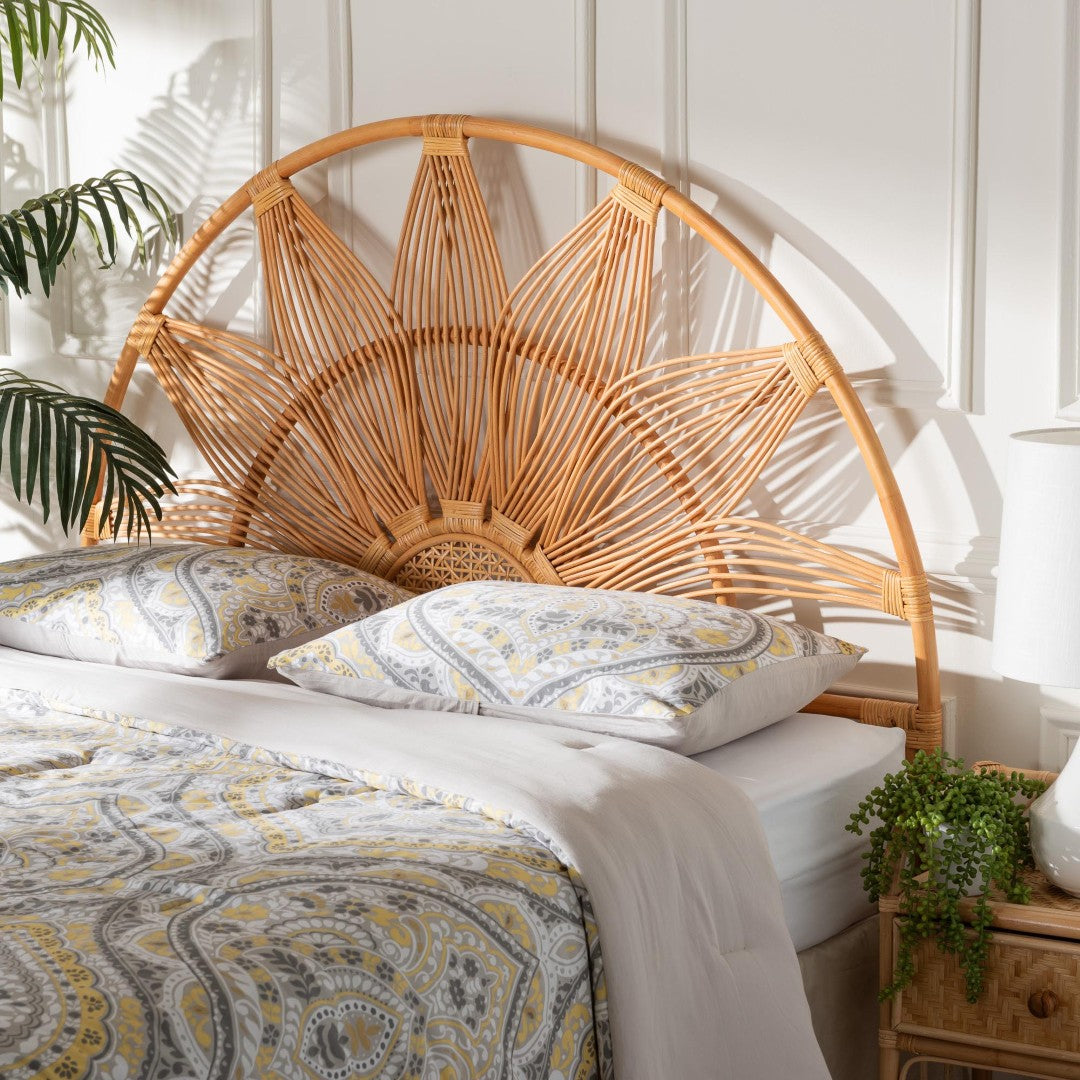Baxton Studio Bali Jasmine Headboard - Thumbnail 4