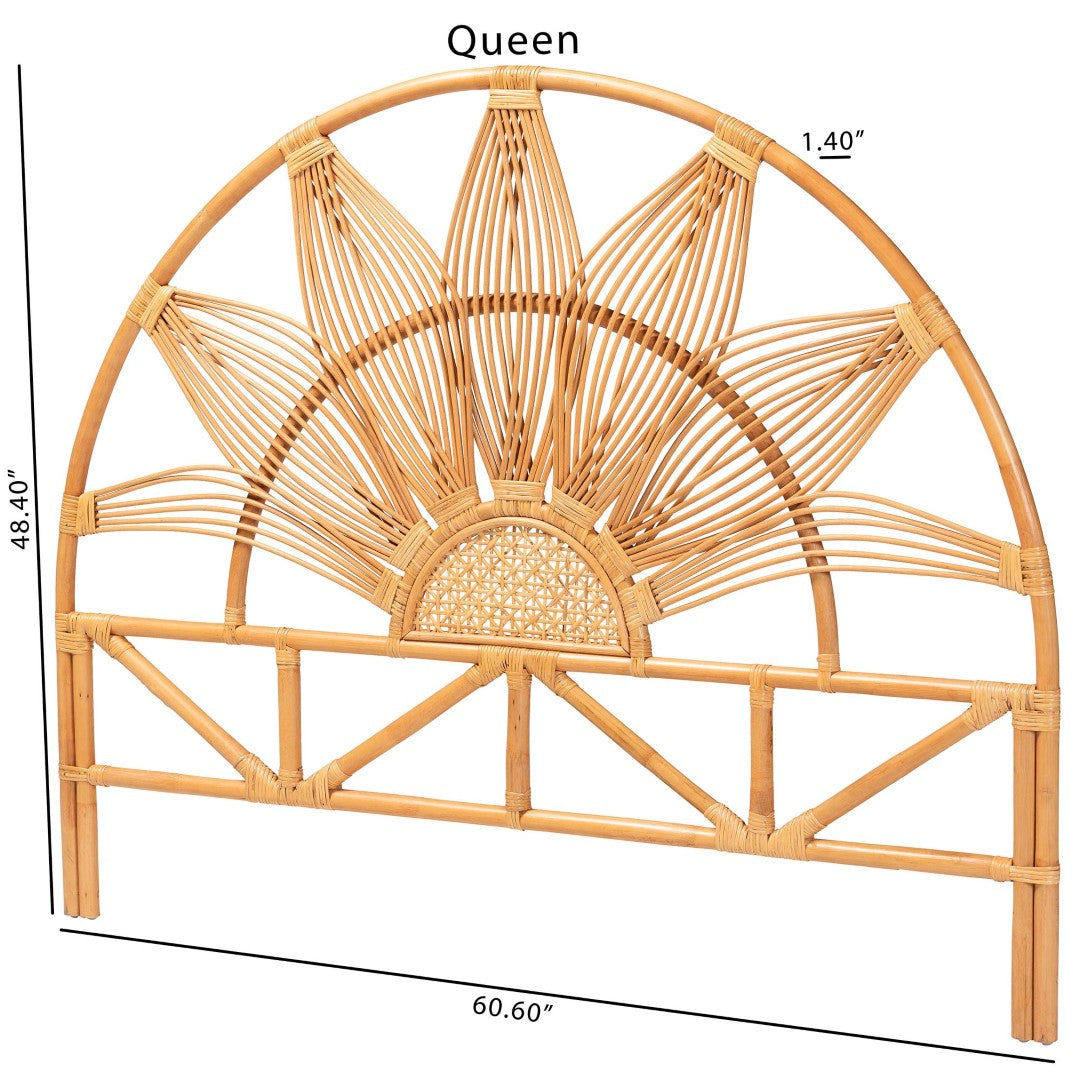 Baxton Studio Bali Jasmine Headboard - Thumbnail 5