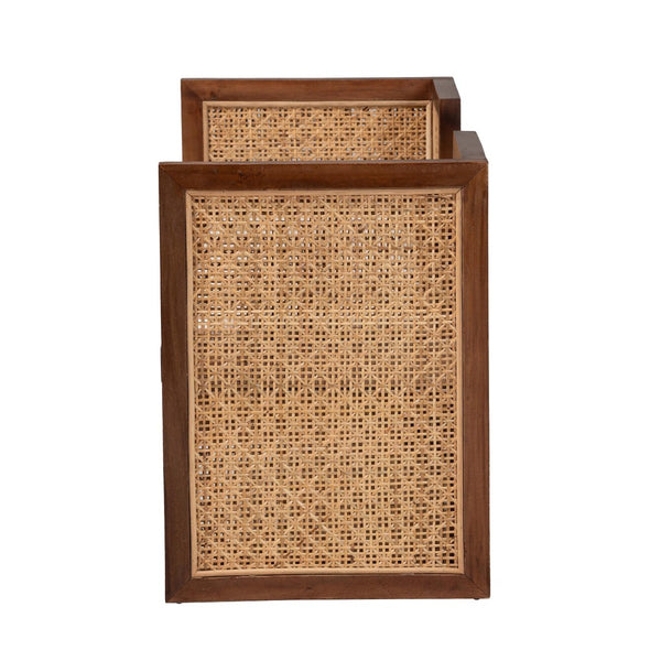 Baxton Studio bali Lovina Bohemian Accent Bench – Handcrafted Acacia Wood & Rattan, Stylish Seating for Any Space Lovina-Light Honey/Light Brown Rattan-Bench