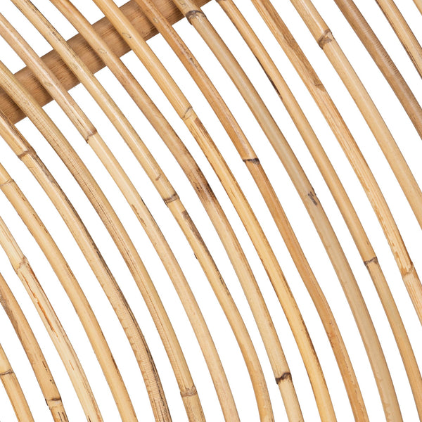 bali & pari Nina Modern Bohemian Honey Rattan Queen Size Standalone Headboard