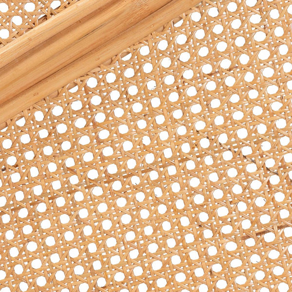 Baxton Studio bali Flower Bohemian Rattan Headboard - Handwoven Artisan Craft for Coastal Chic Bedrooms Queen Flower-Light Honey Rattan-Queen-HB