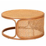 bali & pari Eldon Bohemian Honey Rattan Coffee Table