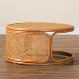 bali & pari Eldon Bohemian Honey Rattan Coffee Table