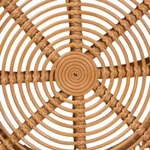 Baxton Studio bali Tiramisu Rattan Coffee Table - Modern Bohemian Design, Handmade, Fully Assembled, Airy Appeal Tiramisu-Light Honey Rattan-CT