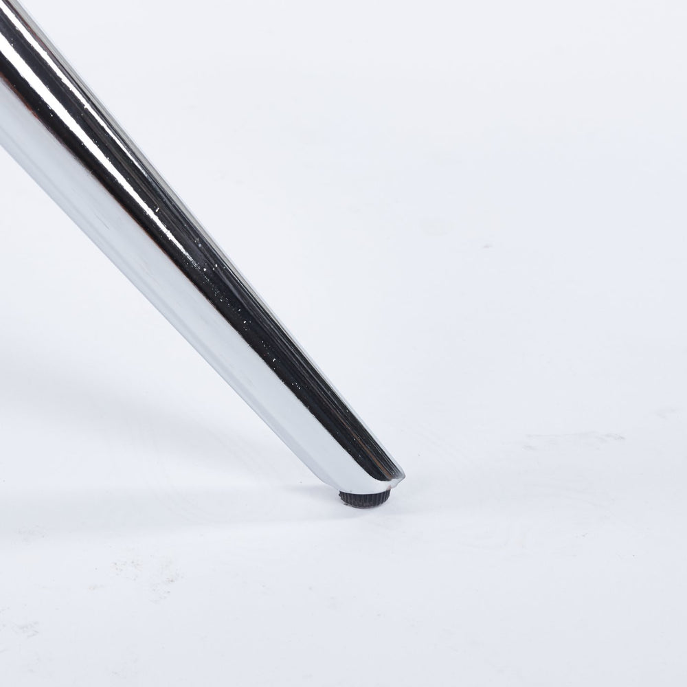 English Elm 1+4,5Pieces Mid-Century Modern Dining Set For 4-6, Glass Top Table With Metal Legs, Versatile Design W234S00128