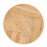 bali & pari Iryna Modern Bohemian Natural Rattan End Table