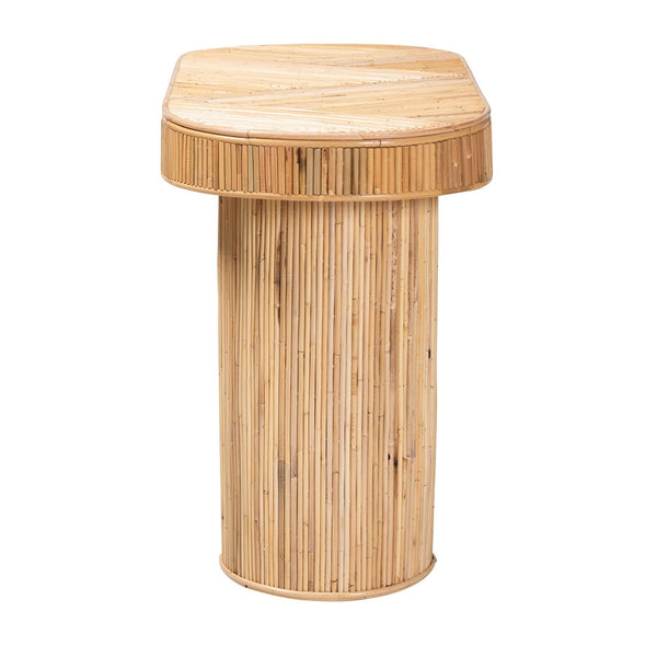 Baxton Studio bali Bali Iryna Modern Bohemian Rattan Console Table – Handcrafted Island Charm for Any Space Iowai-Natural Rattan-Console Table