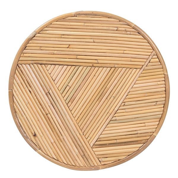 Baxton Studio bali Milagra Modern Bohemian Natural Rattan End Table – Stylish Accent for Any Room & Functionality Misisipi-Natural Rattan-ET