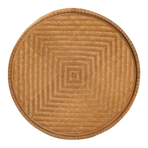 Baxton Studio bali Bali Phoenix Round Honey Rattan Coffee Table - Handcrafted Bohemian Centerpiece for Modern Living Spaces Phoenix-Light Honey Rattan-CT