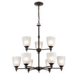 Thomas Jackson 29'' Wide 9-Light Chandelier