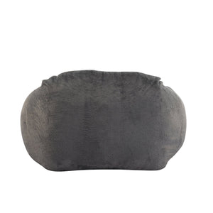 English Elm Christopher Knight Home® - Sezze Gray Faux Fur Bean Bag Chair - Shredded Memory Foam, Hypoallergenic, Space-Saving Comfort N775P265552G