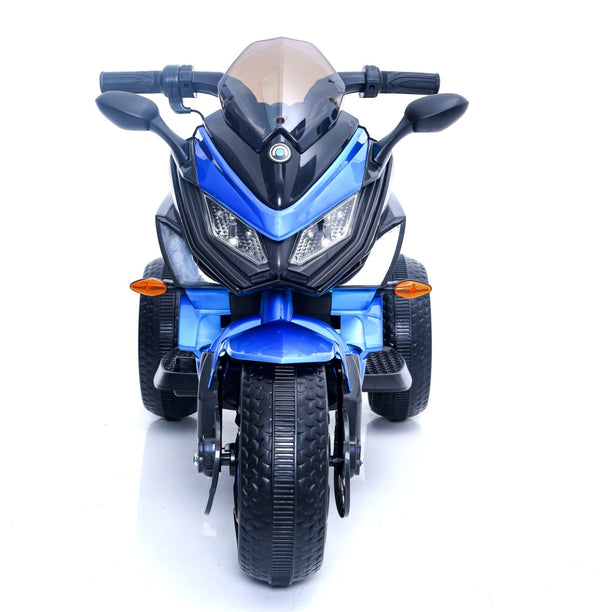 English Elm Kids Electric Three Wheel Motorcycle with Led Lit Wheels Pu Seat and Bluetooth Audio W1760P252040