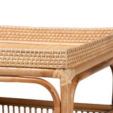 bali & pari Lombok Modern Bohemian Natural Rattan Coffee Table