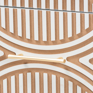 Baxton Studio Baxton Studio Louetta Nightstand - Coastal-Inspired Carved Design with Practical Storage Solution SW8000-63NS2D-2DW-White-Nightstand