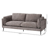 Baxton Studio Holton Modern Grey Fabric Sofa