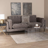 Baxton Studio Holton Modern Grey Fabric Sofa