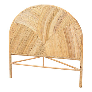 bali & pari Seana Bohemian Honey Rattan Queen Size Standalone Headboard