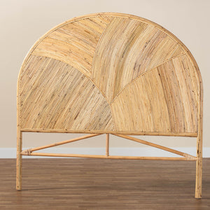 bali & pari Seana Bohemian Honey Rattan Queen Size Standalone Headboard