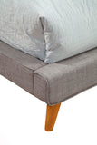 IDEAZ Dark Grey Fancy Platform Bed Dark Grey Upholstery 1363APB