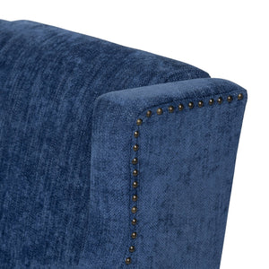 Crestview Collection Modern Indigo Accent Chair - Stylish Comfort For Your Living Room With Sturdy Legs And Plush Cushion Blue Polyester Evfzr4351indg