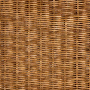 Baxton Studio bali Oteria Bohemian Rattan Console Table – Handcrafted, Scalloped Design for Stylish Storage & Display Palm Short-Light Honey Rattan-Console Table