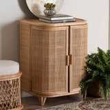 bali & pari Yanka Bohemian Natural Rattan Storage Cabinet