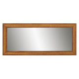 Baxton Studio Rowanne Mid-Century Modern Walnut Brown Rubberwood and Rattan Frame Wall Mirror