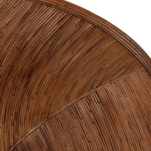 Baxton Studio bali Seana Bohemian Dark Brown Rattan Queen Headboard – Handcrafted, Freestanding With Artisan Charm! WS040-B-Dark Brown Rattan-Queen-HB