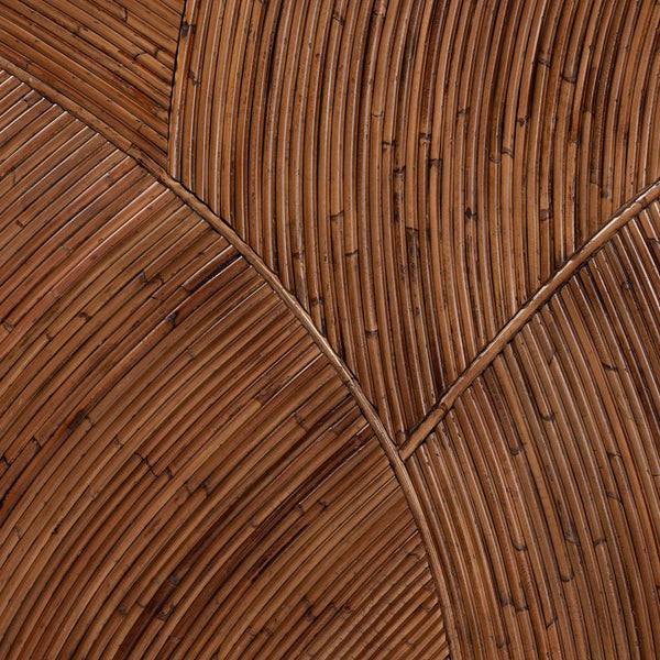 Baxton Studio bali Seana Bohemian Dark Brown Rattan Queen Headboard – Handcrafted, Freestanding With Artisan Charm! WS040-B-Dark Brown Rattan-Queen-HB