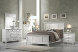IDEAZ White Contemporary Shutter Design Panel Bed White 1365APB