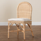 bali & pari Bilu Bohemian Natural Rattan Dining Chair