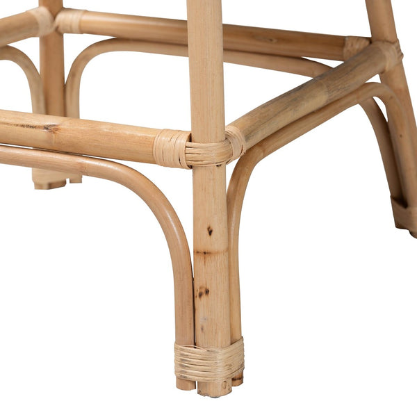 Baxton Studio bali Bilu Bohemian Natural Rattan Counter Stool Set - Handcrafted, Cozy, & Chic for Your Home DC829-CB-Bilu-Light Honey Rattan-Counter Stool