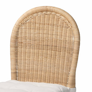 Baxton Studio bali Bali Artisan-Crafted Bilu Bohemian Rattan Bar Stool Set with Cushions - Comfort and Style Combined DC829-BS-Bilu-Light Honey Rattan-Bar Stool