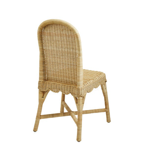 Chelsea House Linton Handwoven Wicker Chairs Set Of 2 — Scalloped Skirt, Rounded Back, Indoor/Patio Charm, 275 Lb 13663606