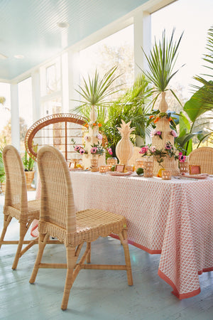 Chelsea House Linton Handwoven Wicker Chairs Set Of 2 — Scalloped Skirt, Rounded Back, Indoor/Patio Charm, 275 Lb 13663606