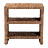 bali & pari Liza Bohemian Natural Seagrass End Table