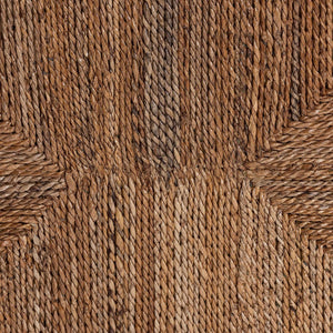 Baxton Studio bali Liza Rectangle Seagrass Coffee Table - Handwoven Coastal Boho Furniture with Open Shelf Storage LIZZA-Seagrass-Coffee Table